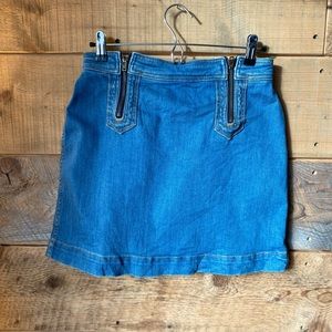 Anthropologie Pilcro High-waisted Denim Skirt Jean